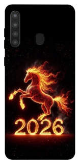 Чехол на Samsung Galaxy A21 Red Fire Horse ver.1 фото 1 из 1