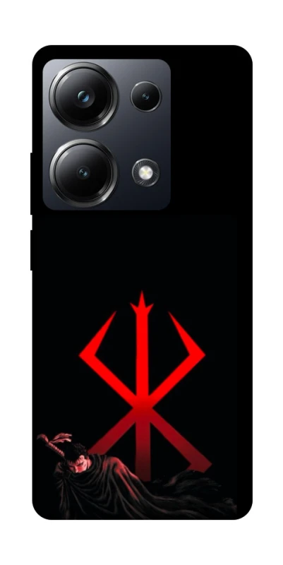 Чохол на Xiaomi Poco M6 Pro 4G Berserk Red Logo фото 1 з 1