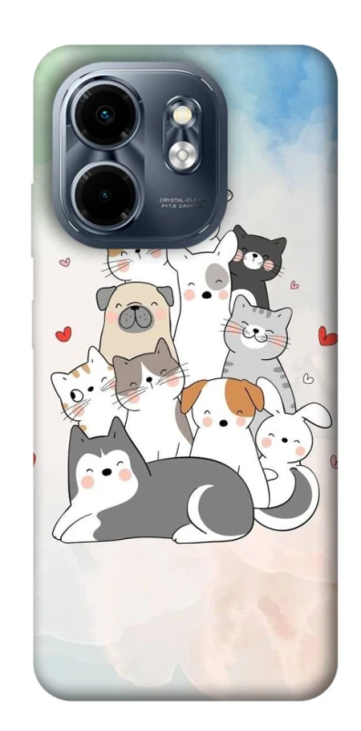 Чохол на Infinix Smart 9 4G / Hot 50i Funny Pets ver.2 фото 1 з 1