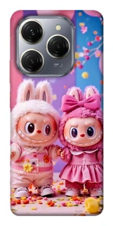 Чехол на TECNO Spark 20 Pro Labubu twins ver.2 фото 1 из 1