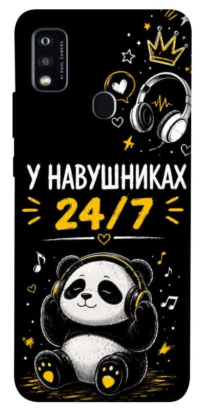 Чехол на ZTE Blade A51 У навушниках 24/7 фото 1 из 1