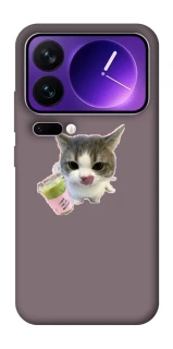 Чехол на Xiaomi 17 Pro Max cat matcha фото 1 из 1