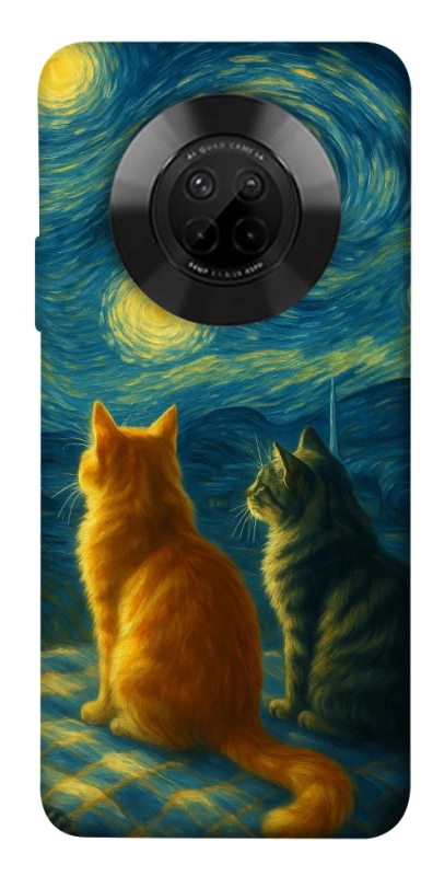Чохол на Huawei Y9a Cats under the stars фото 1 з 1