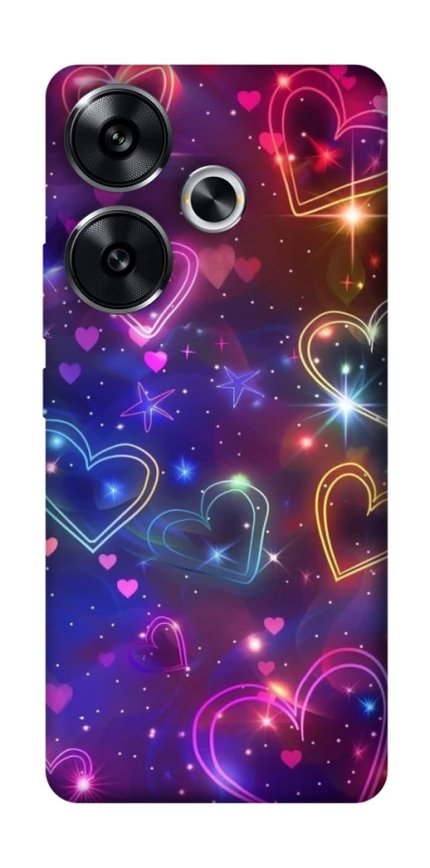 Чохол на Xiaomi Poco F6 Drawn hearts фото 1 з 1