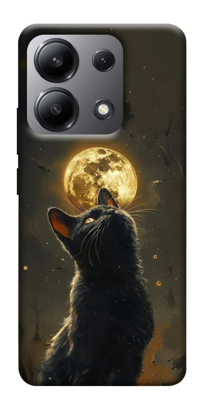 Чехол на Xiaomi Redmi Note 13 4G Кот под луной v2 фото 1 из 1
