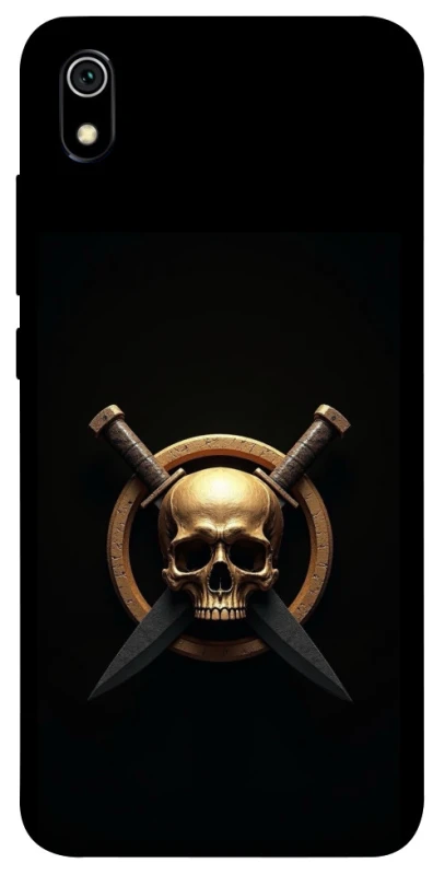 Чохол на Xiaomi Redmi 7A Golden Skull фото 1 з 1