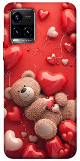 Чехол на Vivo Y21 / Y33s bear in hearts фото 1 из 1