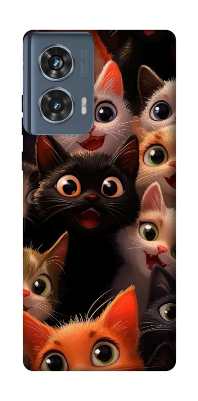 Чохол на Motorola Edge 50 happy cats фото 1 з 1