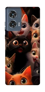 Чохол на Motorola Edge 50 happy cats фото 1 з 1