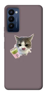 Чехол на TECNO Camon 18 Pro cat matcha фото 1 из 1