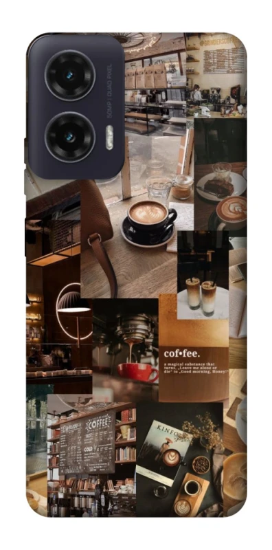 Чохол на Motorola Moto G35 Coffee collage ver.2 фото 1 з 1