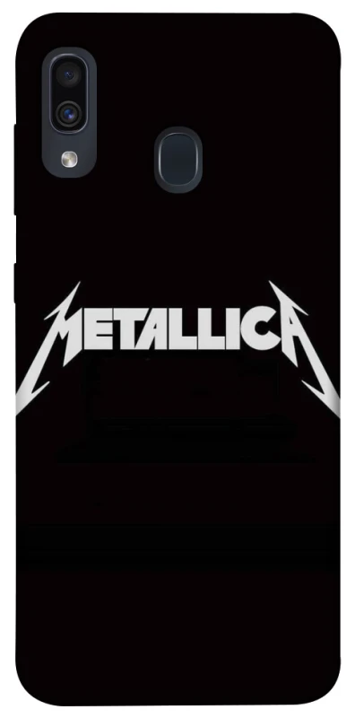 Чехол на Samsung Galaxy A20 / A30 Metallica logo фото 1 Чехол на Samsung Galaxy A20 / A30 Metallica logo фото 1 из 1
