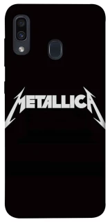 Чехол на Samsung Galaxy A20 / A30 Metallica logo фото 1 Чехол на Samsung Galaxy A20 / A30 Metallica logo фото 1 из 1