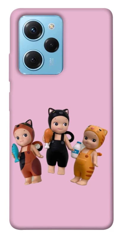 Чохол на Xiaomi Poco X5 Pro 5G Cat Cafe Trio фото 1 з 1