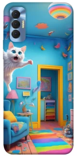 Чохол на TECNO Spark 8P crazy cat фото 1 з 1