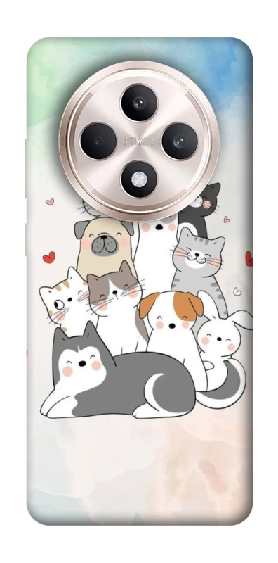 Чохол на Oppo Reno 12 F 4G/5G Funny Pets ver.2 фото 1 з 1