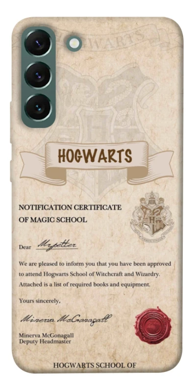 Чехол на Samsung Galaxy S22+ The Hogwarts acceptance letter фото 1 из 1