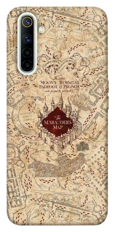 Чехол на Realme 6 Harry Potter Marauder's Map фото 1 из 1