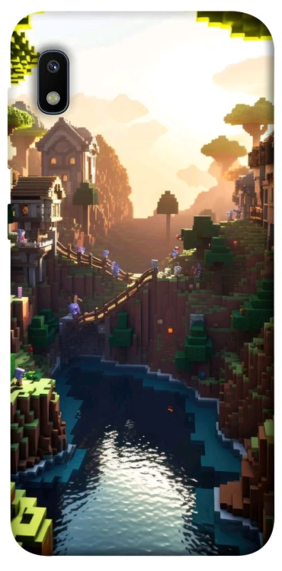 Чохол на Samsung Galaxy A10 (A105F) Minecraft sunset фото 1 з 1