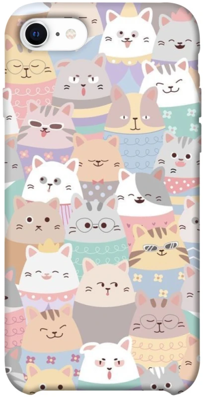 Чохол на Apple iPhone SE (2020) Funny Kittens ver.2 фото 1 з 1