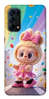 Чехол на Oppo Reno 5 4G Labubu rainbow фото 1 из 1