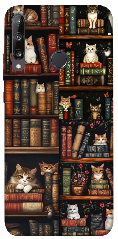 Чохол на Huawei P40 Lite E Cats & Books фото 1 з 1