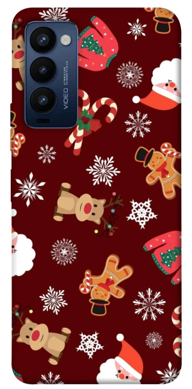 Чехол на TECNO Camon 18 Новогодний v6 фото 1 из 1