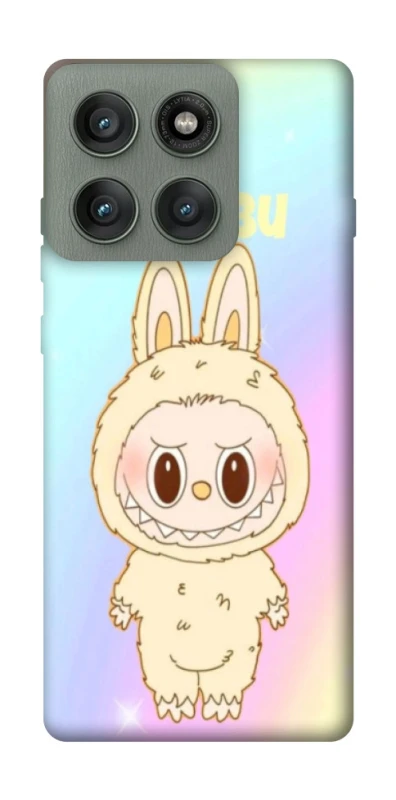 Чохол на Motorola Edge 60 Pro Fluffy Rainbow Labubu фото 1 з 1