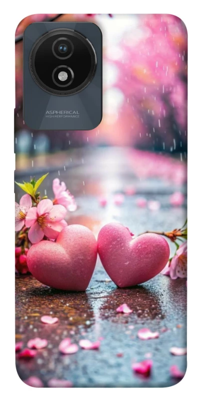 Чохол на Vivo Y02 Pink heart фото 1 з 1