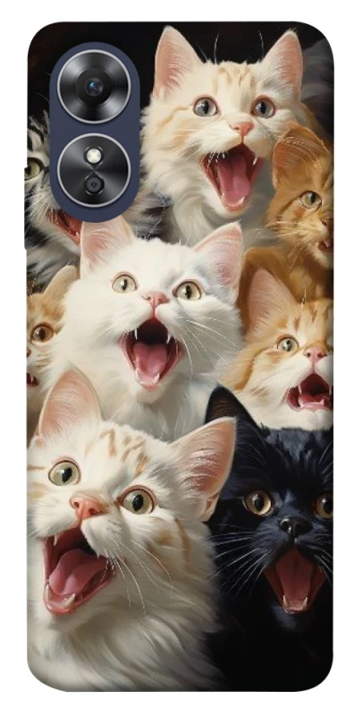 Чохол на Oppo A17 Коти фото 1 з 1