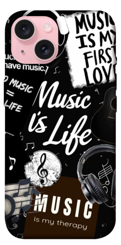 Чохол на Apple iPhone 15 (6.1") Music is Life фото 1 з 1