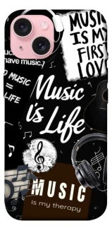 Чохол на Apple iPhone 15 (6.1") Music is Life фото 1 з 1