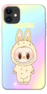 Чехол на Apple iPhone 11 (6.1") Fluffy Rainbow Labubu фото 1 из 1