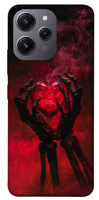 Чохол на Xiaomi Redmi 12 Heart in the hands of a skeleton фото 1 з 1