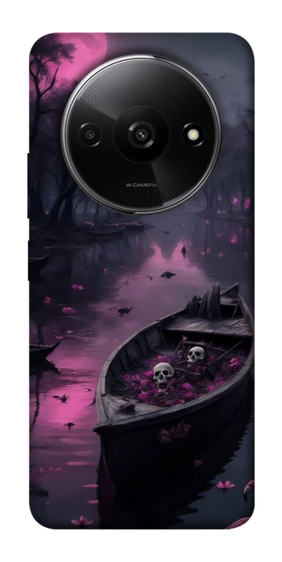 Чохол на Xiaomi Redmi A3 Boat and flamingo фото 1 з 1