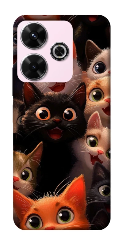 Чохол на Xiaomi Redmi 13 4G happy cats фото 1 з 1