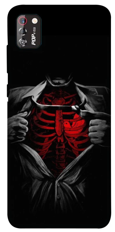 Чехол на TECNO POP 4 Pro Skeleton Heart фото 1 из 1