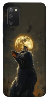 Чехол на Samsung Galaxy A02s Кот под луной v2 фото 1 из 1
