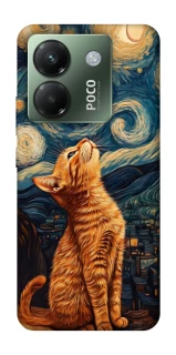 Чехол на Xiaomi Poco M7 pro 5G van gogh cat фото 1 из 1