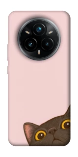Чехол на Realme 14 Pro Peeping cat фото 1 Чехол на Realme 14 Pro Peeping cat фото 1 из 1