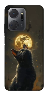 Чохол на Huawei Honor X7a Кіт під місяцем v2 фото 1 з 1
