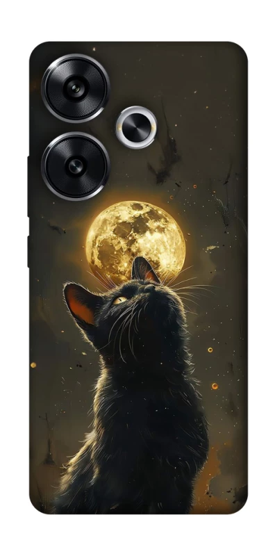 Чохол на Xiaomi Poco F6 Кіт під місяцем v2 фото 1 з 1