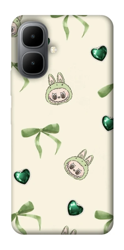 Чехол на Infinix Smart 10 Labubu Green Heart фото 1 из 1