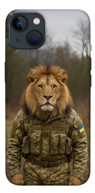 Чехол на Apple iPhone 13 (6.1") Лев защитник фото 1 из 1