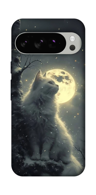 Чохол на Google Pixel 10 Pro Кіт під місяцем фото 1 з 1