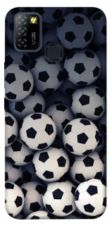 Чехол на Infinix Hot 10 Lite Футбольные мячи фото 1 из 1
