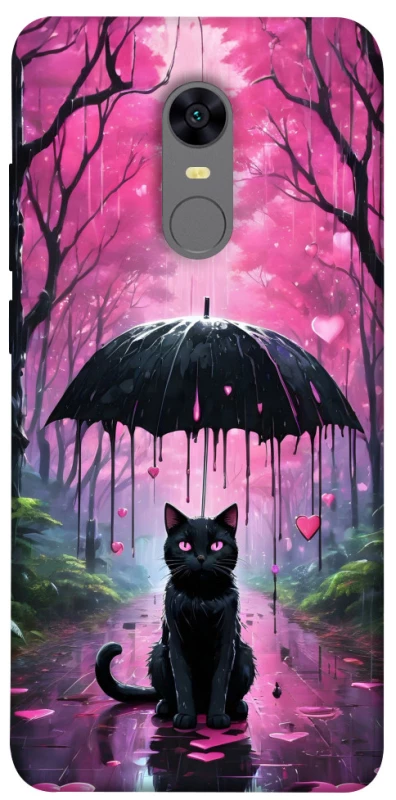 Чохол на Xiaomi Redmi 5 Plus / Redmi Note 5 (Single Camera) Black cat фото 1 з 1