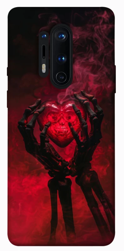 Чохол на OnePlus 8 Pro Heart in the hands of a skeleton фото 1 з 1