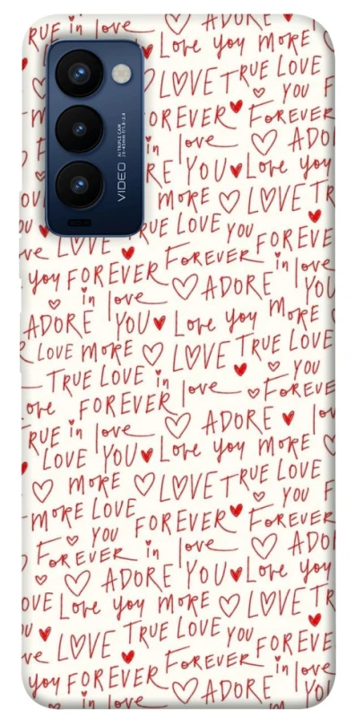 Чохол на TECNO Camon 18 Love aesthetic ver.4 фото 1 з 1