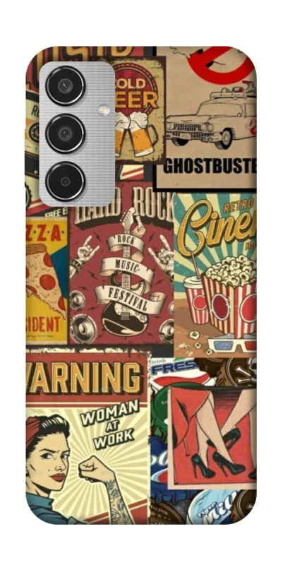 Чохол на Samsung Galaxy M35 Retro collage ver.2 фото 1 з 1